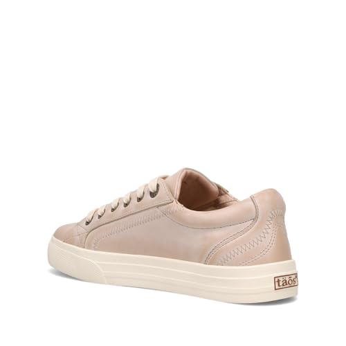 Taos Plim Soul Lux Women's Sneaker - Soft Premium Leather Lace Up Sneakers with All Day Walking Comfort and Support Oyster 8 (W) US - Image 4
