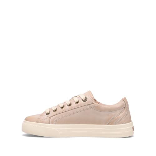 Taos Plim Soul Lux Women's Sneaker - Soft Premium Leather Lace Up Sneakers with All Day Walking Comfort and Support Oyster 8 (W) US - Image 3