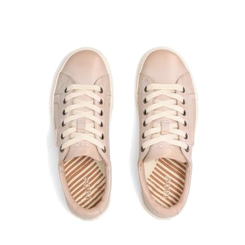 Taos Plim Soul Lux Women's Sneaker - Soft Premium Leather Lace Up Sneakers with All Day Walking Comfort and Support Oyster 8 (W) US - Image 5