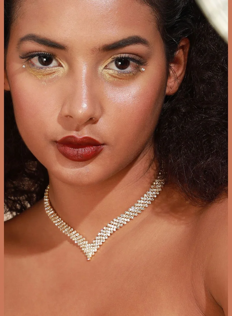 SOHI Silver Plated Designer Party Necklace For Women