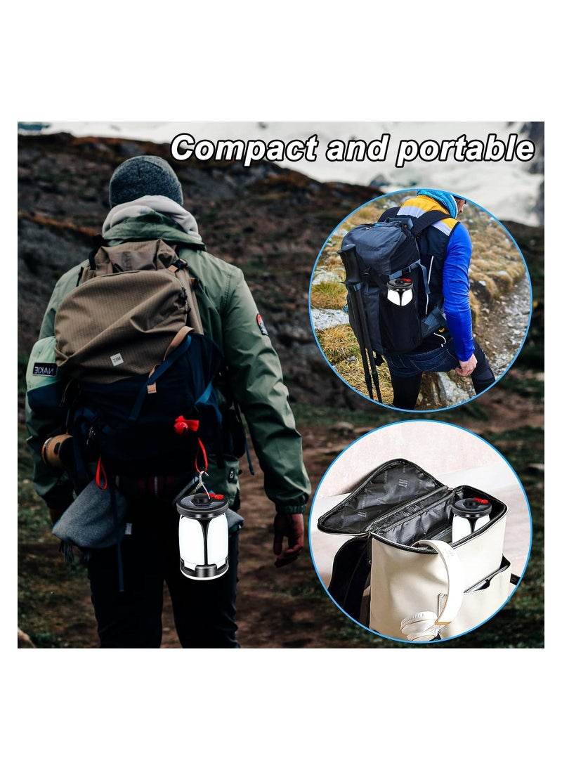 Camping Lantern, Led Camping Lights Lamp, 60 Leds Ultra Bright Led Tent Light, Usb & Solar Rechargeable Camping Lights, with 6 Light Modes, for Camping, Fishing, Hiking, Outdoor Party(with USB Cable)  - Image 4