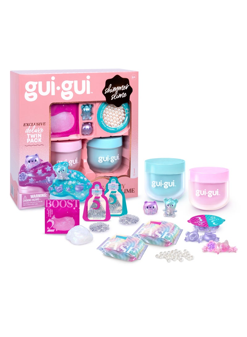 Gui-gui Shimmer Slime Deluxe Twin Pack | Collectible Slime | Creative Fun Ideas | Develops Sensory Skills | Entertaining Toy | Stress Relief Toys for Kids - Image 1