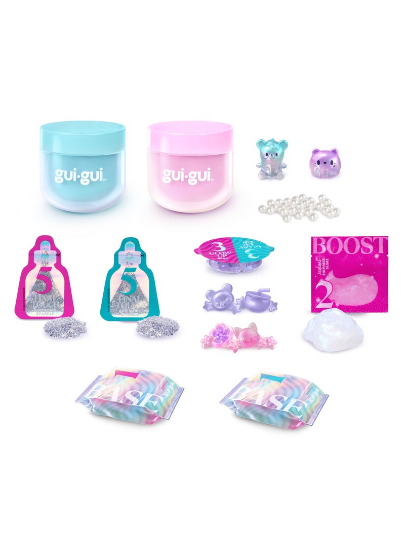 Gui-gui Shimmer Slime Deluxe Twin Pack | Collectible Slime | Creative Fun Ideas | Develops Sensory Skills | Entertaining Toy | Stress Relief Toys for Kids - Image 2