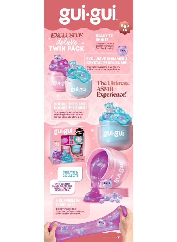 Gui-gui Shimmer Slime Deluxe Twin Pack | Collectible Slime | Creative Fun Ideas | Develops Sensory Skills | Entertaining Toy | Stress Relief Toys for Kids - Image 4