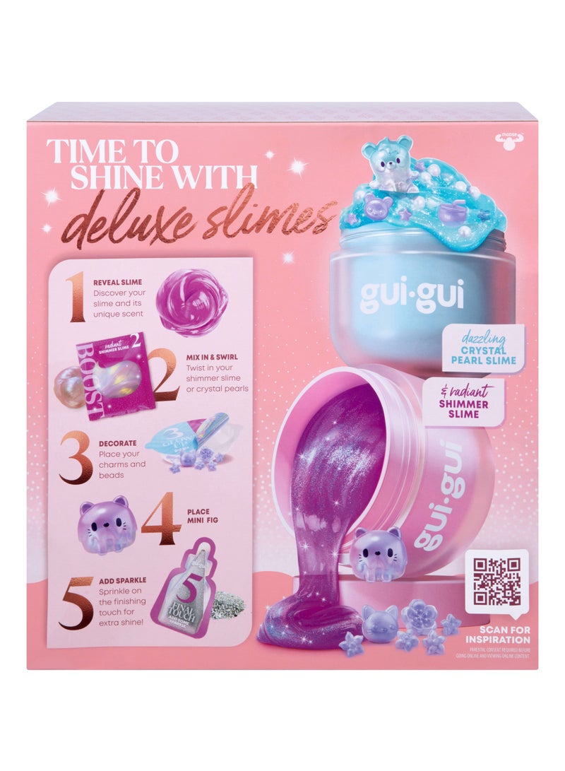 Gui-gui Shimmer Slime Deluxe Twin Pack | Collectible Slime | Creative Fun Ideas | Develops Sensory Skills | Entertaining Toy | Stress Relief Toys for Kids - Image 5