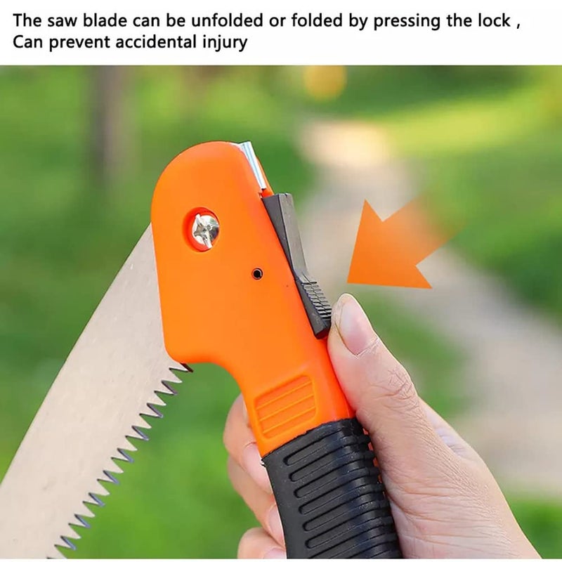 Whitecloud TRANSFORMING HOMES Folding Pruner Cutter Steel Garden Hand Saw Tool for Cutting Sawing Pruning Tree Branch A006 Multcolor Hand Powered Pack of 1 - Image 3