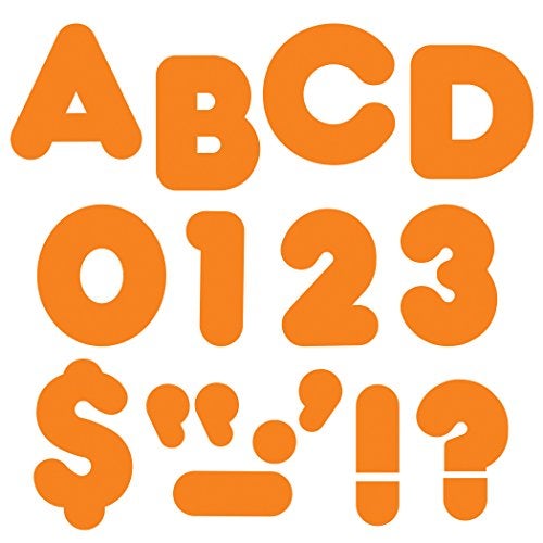 Trend Enterprises Trend Orange 4" Casual Uppercase Ready Letters, Bulletin Board Decor, 4-Inch, 72 Pieces - Image 5