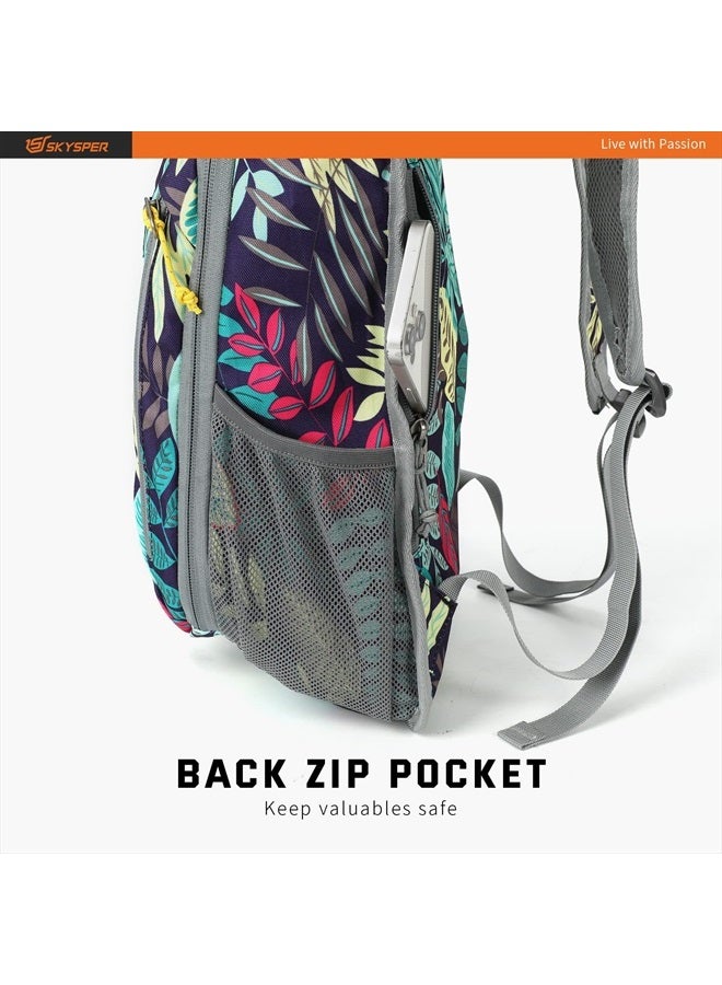 SKYSPER Small Daypack 10L Hiking Backpack Packable Lightweight Travel Day Pack for Women Men(Leaf)  - Image 2