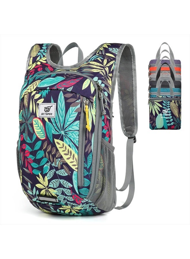 SKYSPER Small Daypack 10L Hiking Backpack Packable Lightweight Travel Day Pack for Women Men(Leaf)  - Image 1