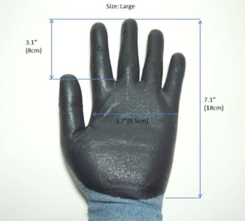 3M Lightweight Nitrile Work Gloves, 3D Comfort Stretch Fit, Durable Power Grip Foam Coated, Smart Touch, Thin Machine Washable, 5 Pairs Pack (Large, Pink) - Image 5
