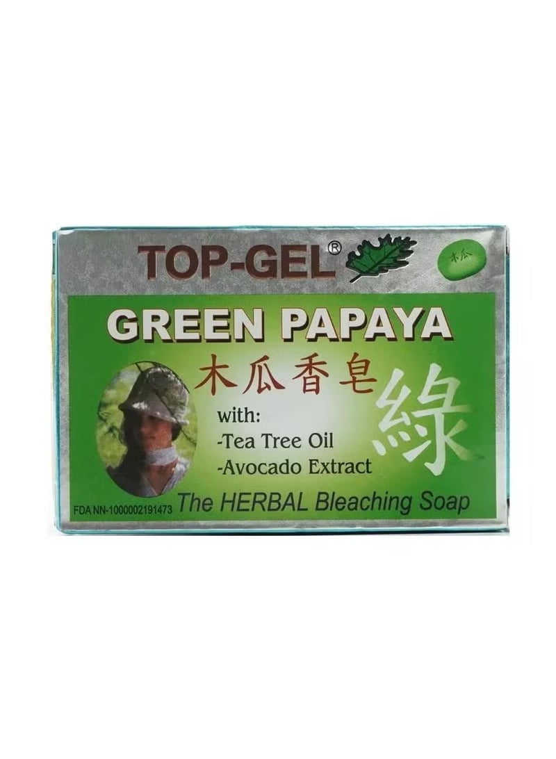 Green Papaya with Tea Tree Oil with Avocado Extract Soap - 145gms