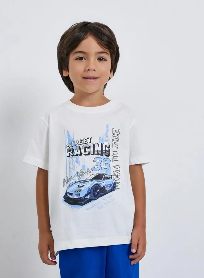 Styli Boys Street Racing T-Shirt and Jogger Set