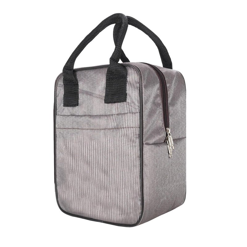 CHERRYLAND Lunch Bag for MenWomen Insulated Lunch Box Large Waterproof Lunch Bag Tiffin Lunch Bag for OfficeCollegeSchoolBottle HolderLightweightDurable HandlesMultiple PocketsMade in Indiagrey - Image 1