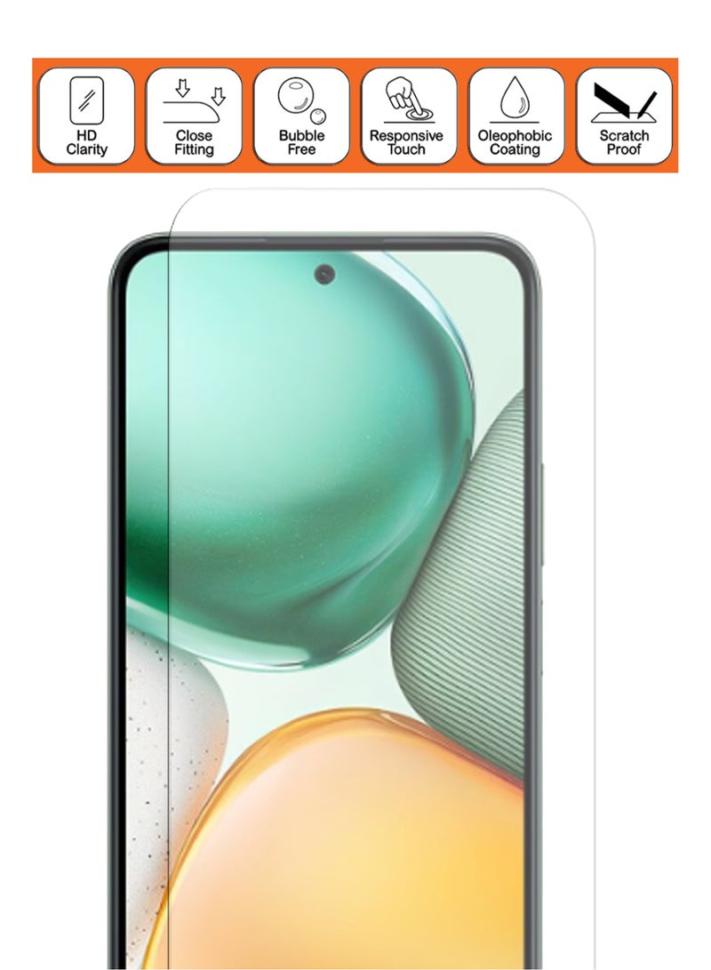 For Honor X7c - Tempered Glass Screen Protector - Delicate Touch , Higher Transparency , Easy to Install ,Anti-scratch and Bubble-free Screen Protector - Clear - Image 4