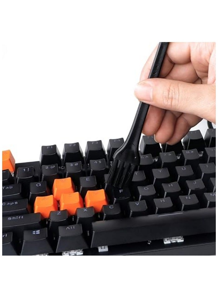 Keycap Puller Switch Puller Stainless Steel Keycap Removal Tool with 2 Pcs Keyboard Cleaning Brush for Mechanical Keyboard  - Image 4