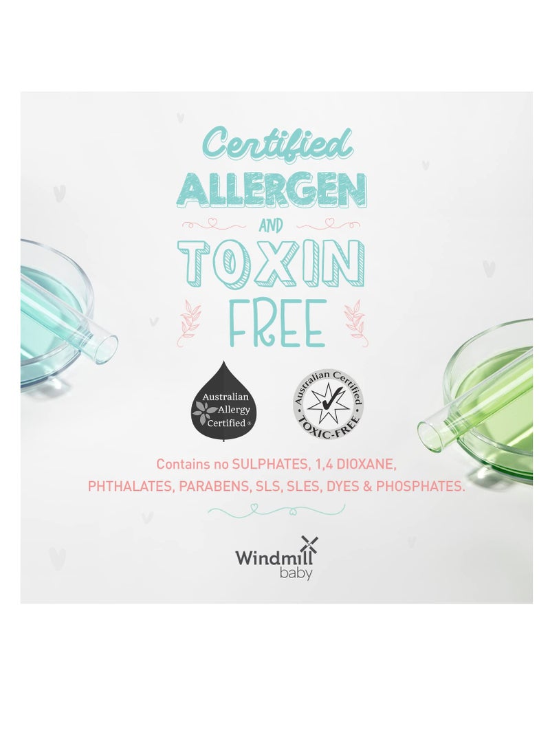 Windmill baby Natural Bottle Cleaning Liquid Fragrance Free  USDA Certified No Anti Bacterial Chemicals for Feeding Bottles  Accessories Pump Parts and more   450ml - Image 5