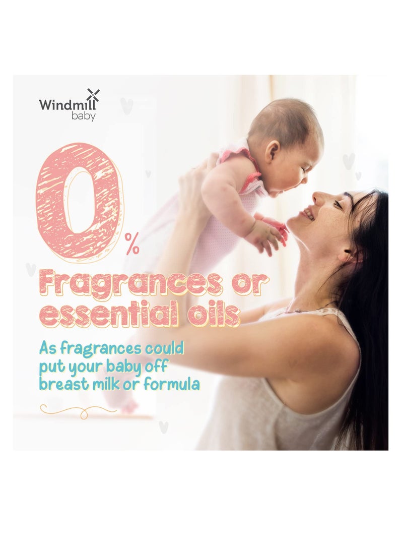 Windmill baby Natural Bottle Cleaning Liquid Fragrance Free  USDA Certified No Anti Bacterial Chemicals for Feeding Bottles  Accessories Pump Parts and more   450ml - Image 2