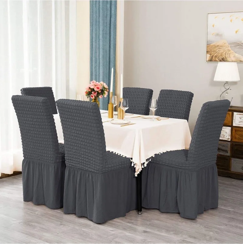 الجيار Bürümcük Chair Cover, Chair Cover with Skirt, Elastic, Standard Bürümcük Chair Cover