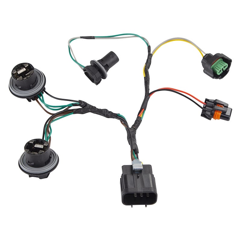 WMPHE Compatible with Headlamp Wiring Harness GMC Sierra 1500 2007 2008 2009 2010 2011 2012 2013 and GMC Sierra 2500 HD 3500 HD 2007-2014, Headlight Wiring Harness, Front Lamp Socket Wire OEM 15841610
