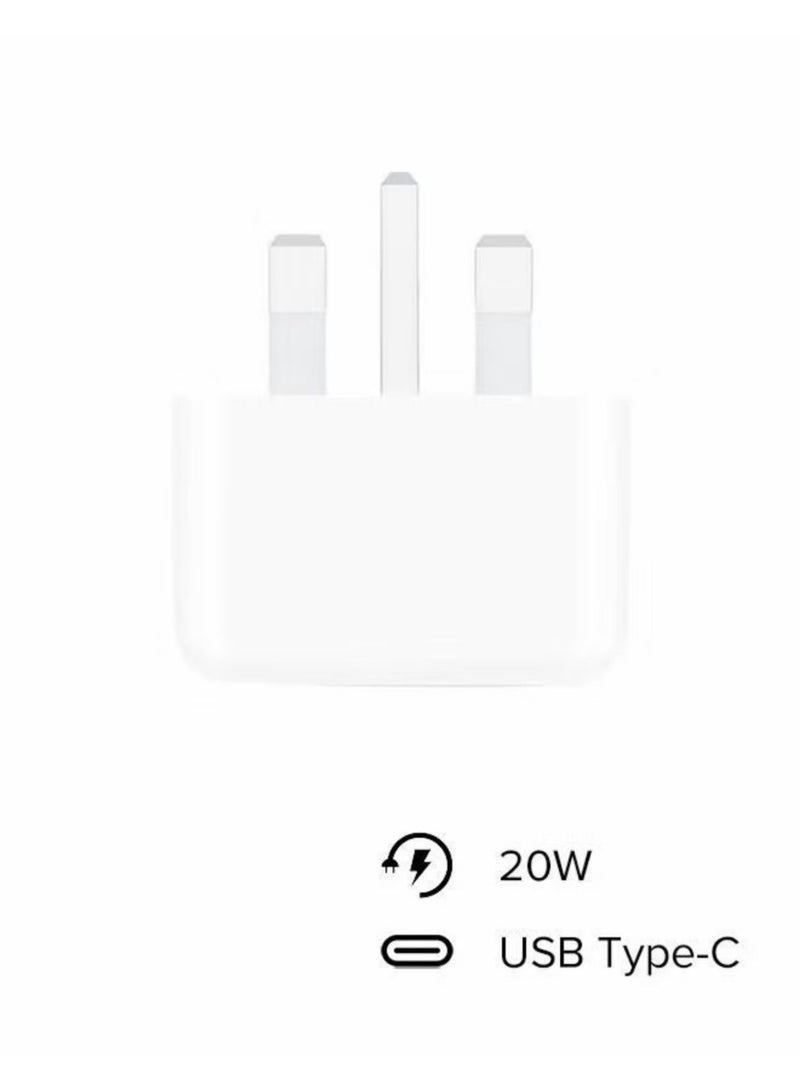 شاحن iPhone نوع C PD 20 وات شاحن USB C سريع iPhone 17 شاحن سريع رئيس نوع C قابس طاقة محول سفر عالمي USB-C قابس لهاتف iPhone 17/17 Pro Max/16 Pro/16 Plus/15، إلخ - Image 2