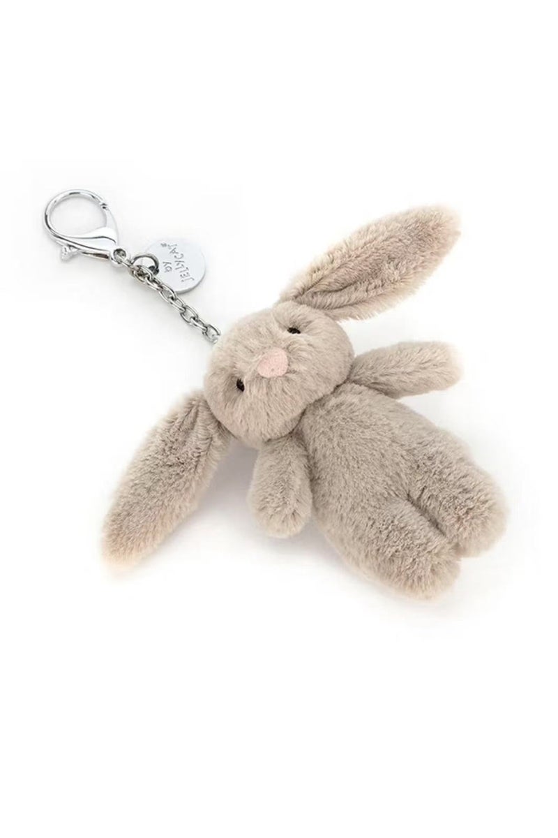 جيليكات قلادة حقيبة (بوني) البيضاء الخجولة سلسلة مفاتيح الدمية الدمية قلادة صغيرة هدية العطلة - Image 2