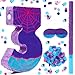 Simgoing 137 Inch Number 3 Spider Web Piata 3rd Birthday Party Decoration Hero Themed Piata with 154 Inch Stick Blindfold Confetti Number 3 4 5 Spider Party Favors Game Gifts for Kid Boy Girl Fun - Image 2