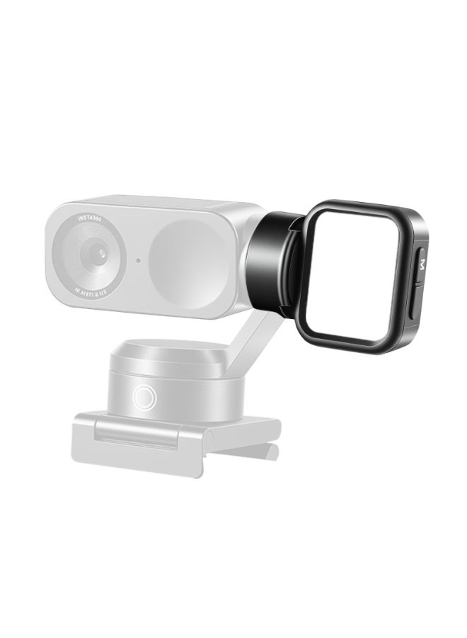 ميني ملء ضوء لـ Insta360 Link2 / 2C / 2PRO, ضوء الفيديو المغناطيسي LED مع 4 درجات حرارة الألوان والتخفيف بدون خطوات, ضوء الكاميرا المحمولة للبث الحي, تسجيل الفيديو, التسجيل - Image 1