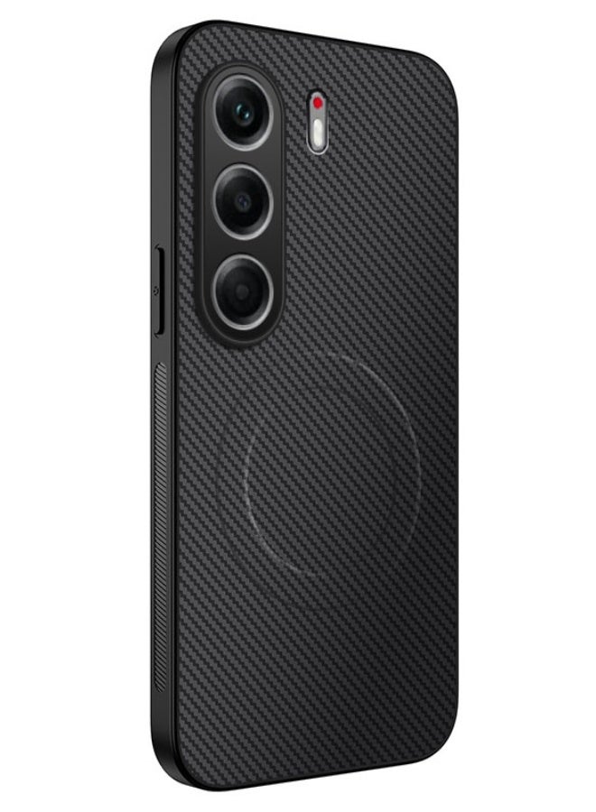 general for infinix NOTE 50 pro Case Fit for Magsafe, Carbon Fiber & Flexible Silicone Bumper Cover Rugged Lightweight Slim Fit Grip Shockproof Protection - Image 1