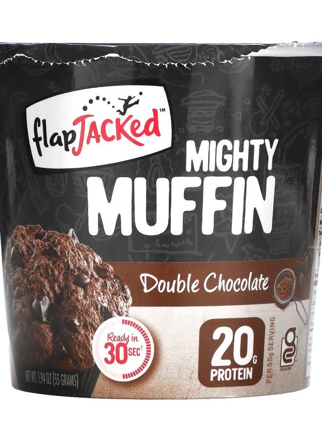 FlapJacked Mighty Muffin Double Chocolate 1.94 oz (55 g) 