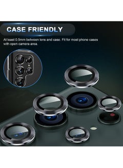 Camera Lens Protector for Samsung Galaxy S24 Ultra Tempered Glass Aluminum Alloy Ring Lens Cover(Black) - pzsku/Z4FFFBC14A89456595E63Z/45/_/1708297995/1034419b-c5c4-4756-a2f0-6b388fe75247