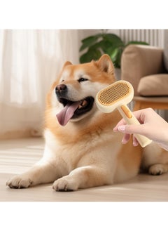 Knox Powering Generations Pet Self-Cleaning Brush, Cat & Dog Brush for Grooming, Shedding & De-Matting | Removes Loose Fur, Tangles & Undercoat, Skin-Friendly Pet Hair Brush for Short & Long Haired Dogs & Cats  - Image 3