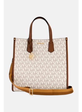 Michael Kors Women Brand Logo Maple Tote Bag 36 H x 36 L x 15 W cm, Beige/Brown  - Image 2