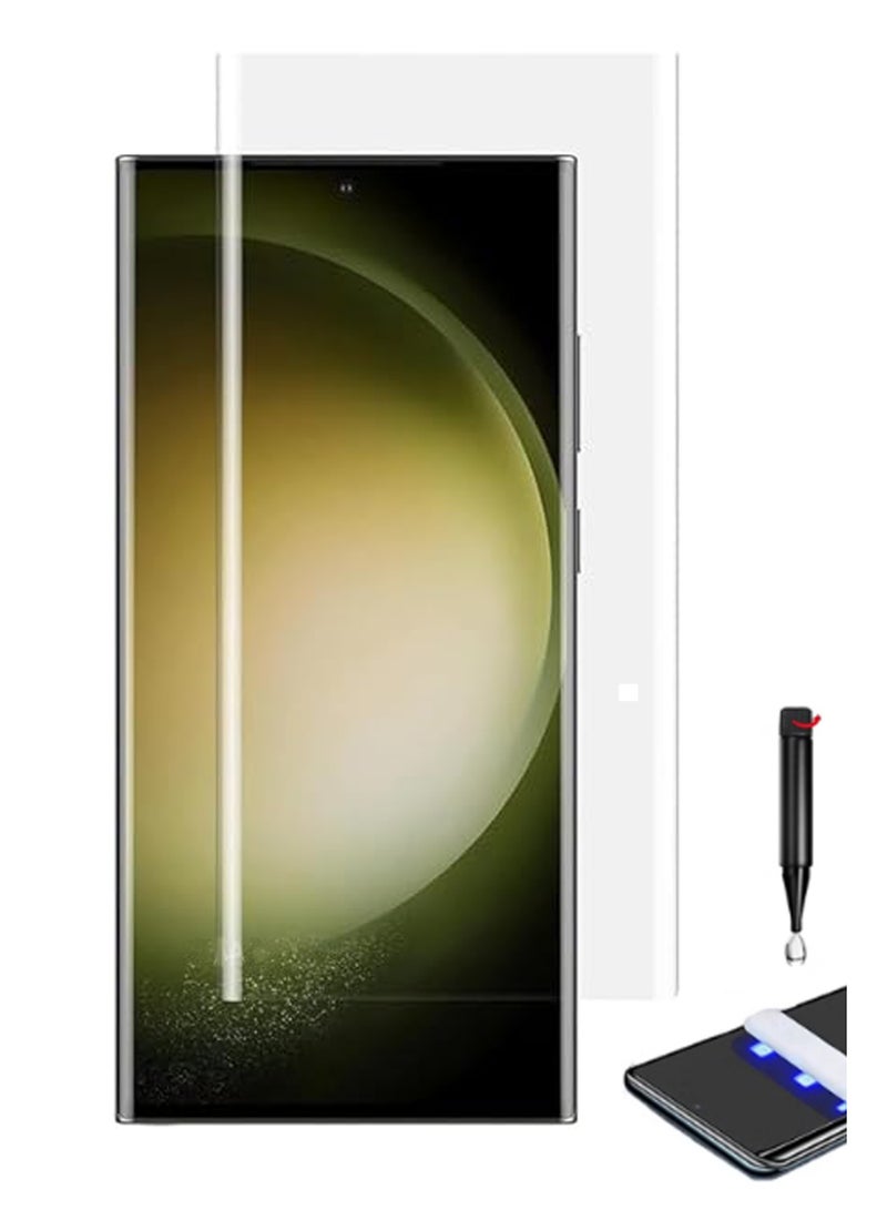 For Samsung Galaxy S24 Ultra - UV Liquid Glue Full Curved Coverage Tempered Glass Screen Protector - Image 1