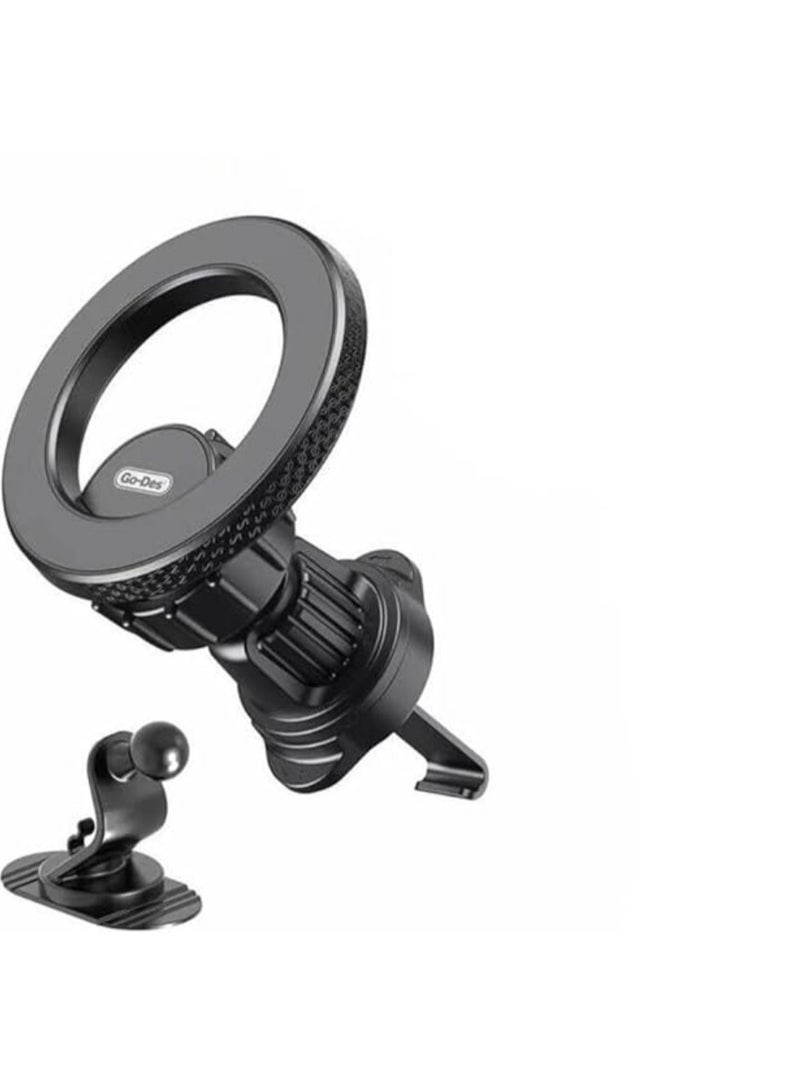 2-in-1 Magnetic Car Bracket, 360° Rotation, Dashboard and Air Vent Mount, A Versatile Mounting Solution for Smartphones. | WIDGETS MATRIX - Image 3