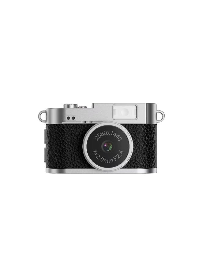 Mini Retro Digital Kids Camera 2K 1440p – Portable Compact Camcorder with 30FPS Video, Wide Zoom, Switchable Creative Filters, Instant Photo Capture, Lightweight Beginner-Friendly Pocket Camera for Travel and Gifts - Image 1