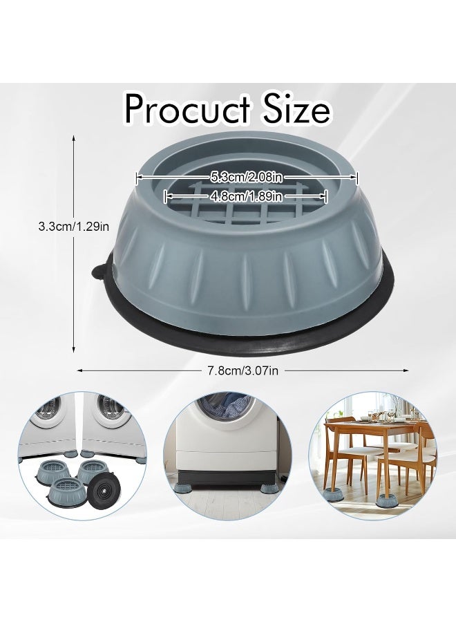 MOMENT 4Pcs Washing Machine Foot Pads, Shock And Noise Cancelling Washing Machine Support, Washing Machine Anti Vibration Pads, Washing Machine Stabilizer For All Washing Machine  - Image 4