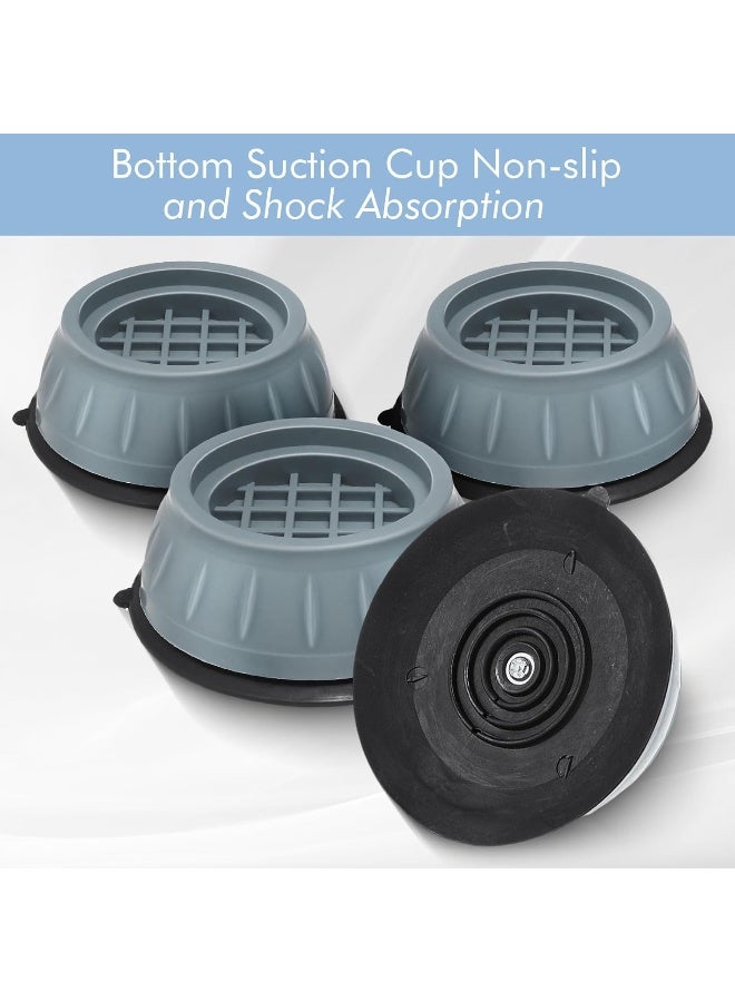 MOMENT 4Pcs Washing Machine Foot Pads, Shock And Noise Cancelling Washing Machine Support, Washing Machine Anti Vibration Pads, Washing Machine Stabilizer For All Washing Machine  - Image 5