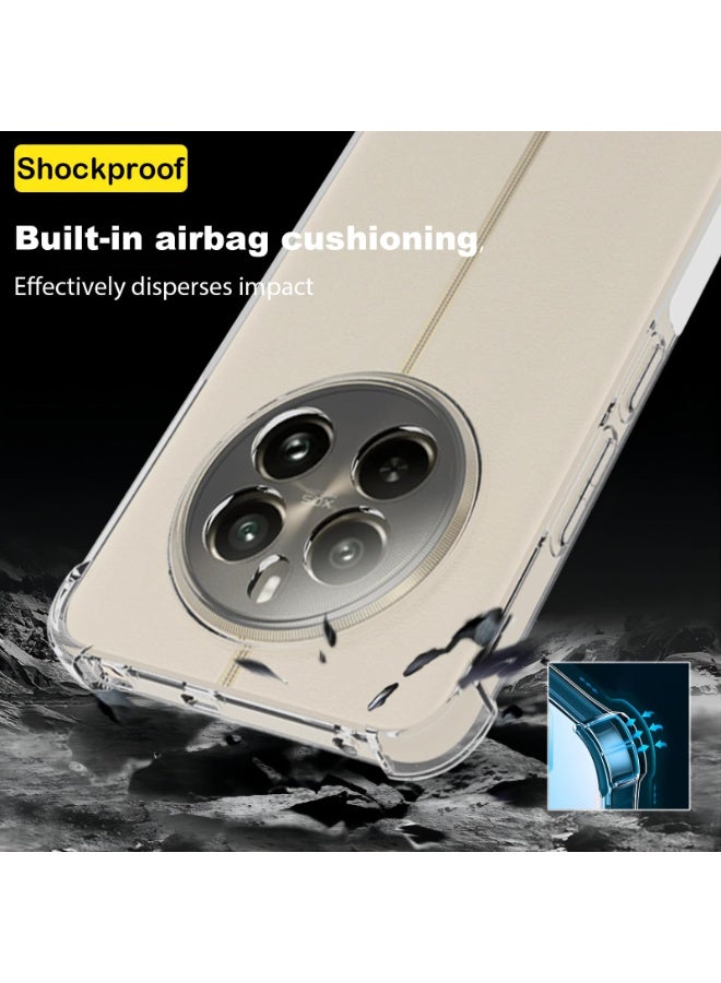 ChicVibe Clear Case for  Realme 12+ 5G/Realme 12 Plus 5G Clear TPU Four Corners Protection Cover Transparent Soft funda, Anti-Falling Shockproof Protective Cover, Transparent - Image 2