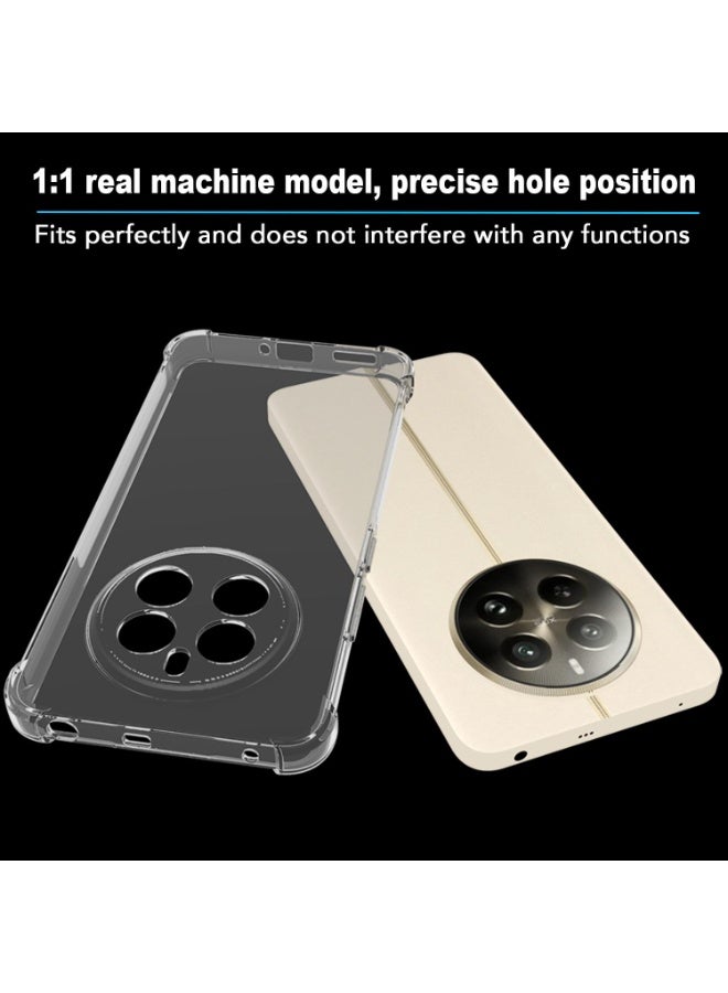 ChicVibe Clear Case for  Realme 12+ 5G/Realme 12 Plus 5G Clear TPU Four Corners Protection Cover Transparent Soft funda, Anti-Falling Shockproof Protective Cover, Transparent - Image 4