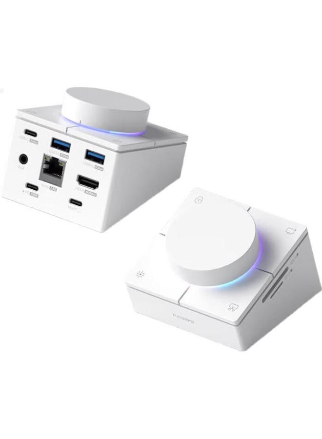 Hagibis Type-C Docking Station With Knob Volume Control Switch For Apple Macbook - Image 1