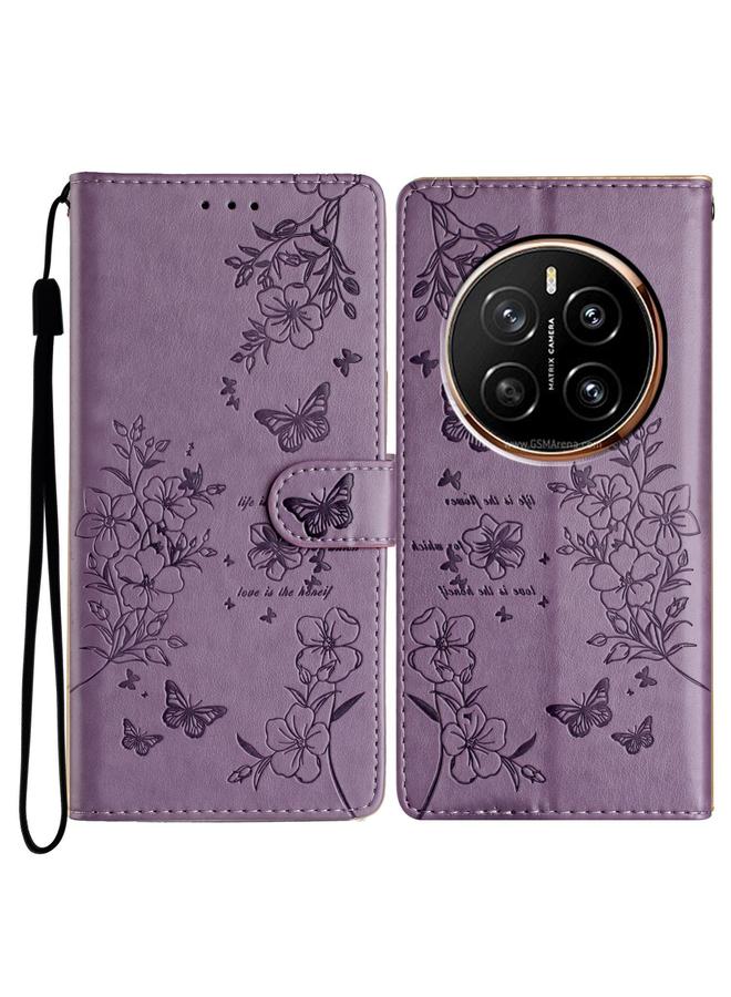 Zaboon Case For Honor Magic7 Pro Butterflies And Flowers Leather Phone Case - Image 1