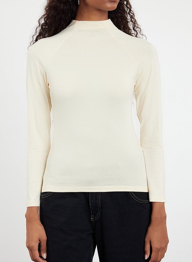 trendyol Stone High Collar Dart Detailed Fitted Knitted Blouse TWOAW25BZ00027 - Image 3