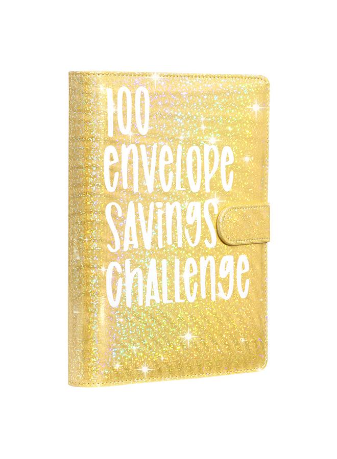 Bluejw Cross-border 100 Envelope Challenge 100 Notepad Password Lock Hand Ledger Loose-leaf Savings. - Image 1