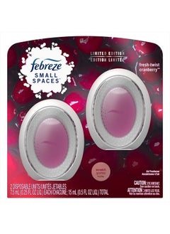 febreze Small Spaces, Fresh - Twist Cranberry, 2 count  - Image 1