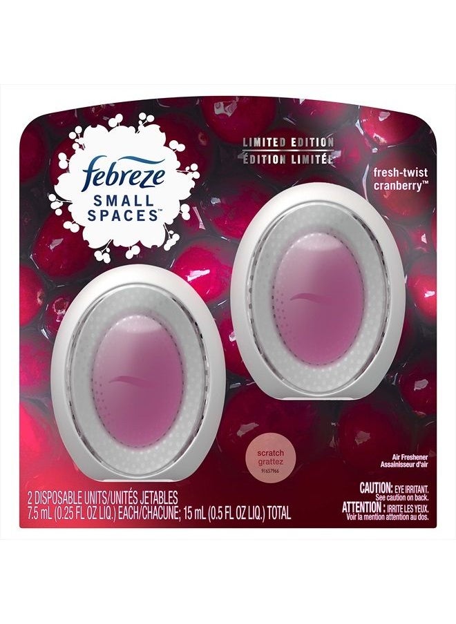 febreze - Small Spaces, Fresh - Twist Cranberry, 2 count - Image 1