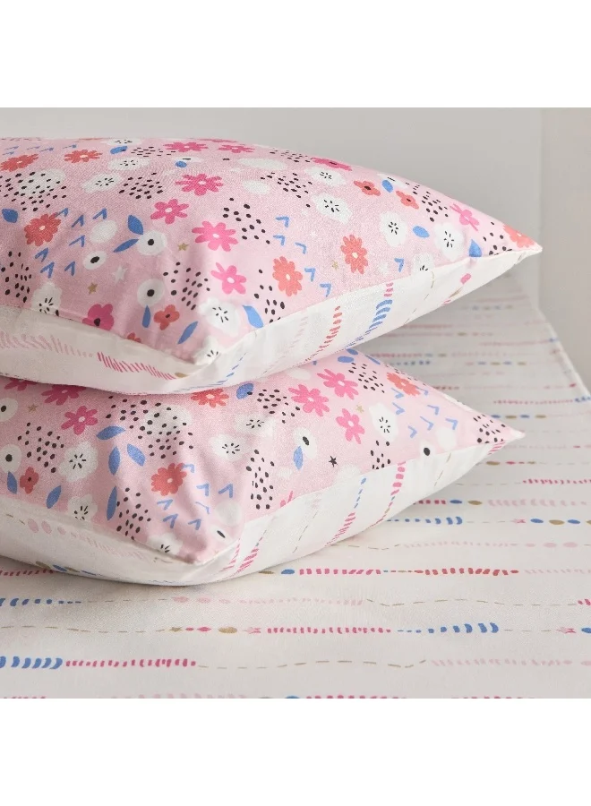 Home Box  Ivy Meadows Lilette 2-Piece Pillow Cover Set 50 x 75 cm  | Best Price UAE