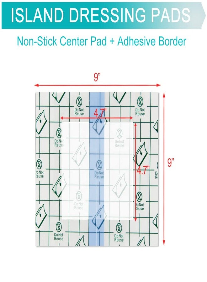 EaseToU Waterproof PD Dialysis Catheter Shower Cover 9x9 with No Glue On The Center, Peritoneal Dialysis PICC Line Chest Port Shower Protector Shield Island Bandage Dressing Accessories (Pack of 25) - Image 5