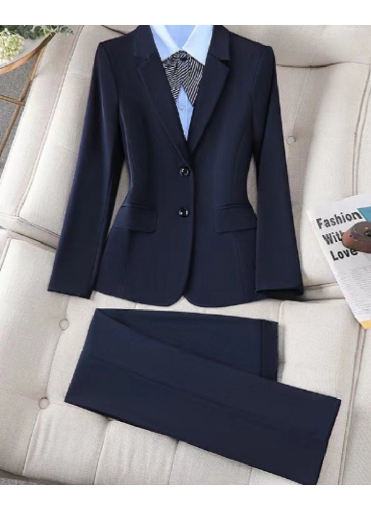 KUYING New Slim Fit Suit Two-Piece Set 