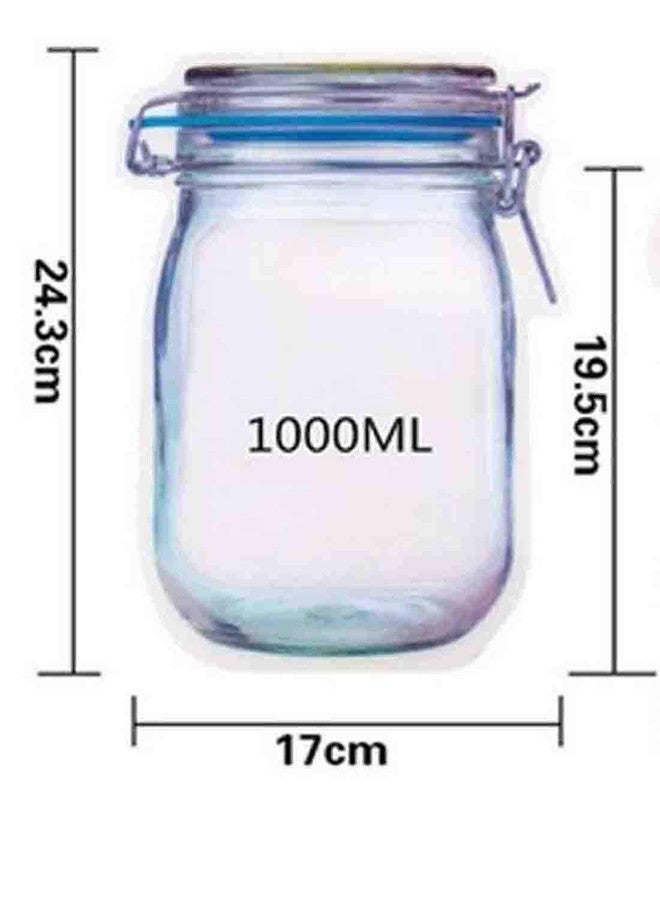 Heeva Creation Zipper Bags, Reusable Airtight Seal Food Storage Bags, Multi-Size Leak-Proof Saver Bags for Travel and Kids (3 pc) (1000ml *3)) - Image 4