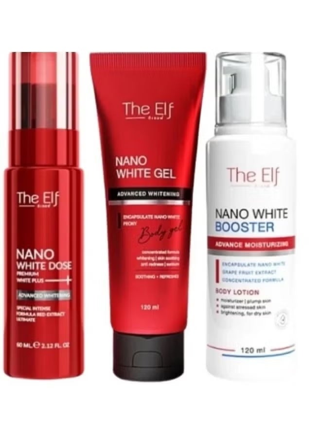 The Elf "The Elf NANO WHITE Advanced Whitening & Moisturizing Set | Booster, Dose & Nano White Gel | Intense Brightening, Deep Hydration & Anti-Redness" - Image 1